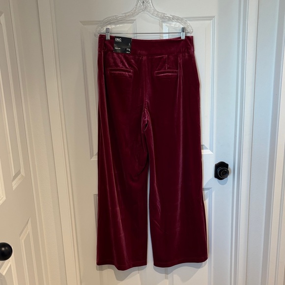 INC International Concepts Burgundy Wide Leg Pants - Picture 4 of 4